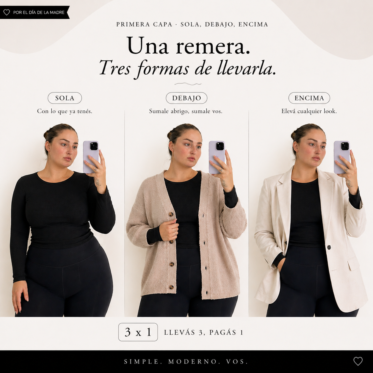 Ribba · Remera Térmica Manga Larga Mujer