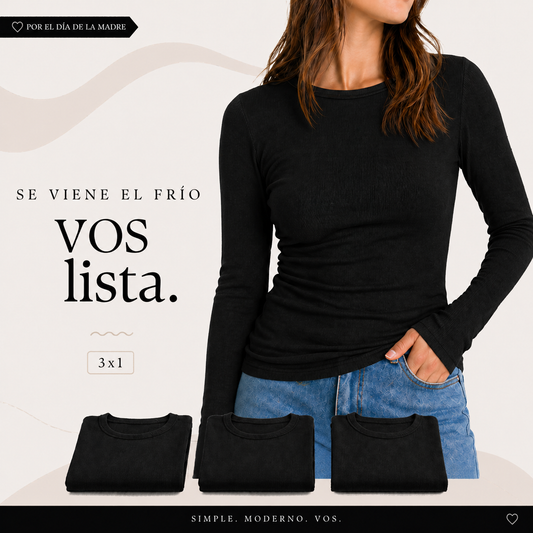 Ribba · Remera Térmica Manga Larga Mujer