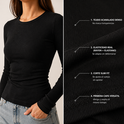 Ribba · Remera Térmica Manga Larga Mujer