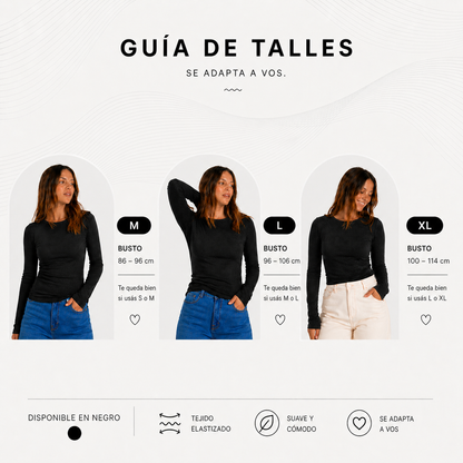 Ribba · Remera Térmica Manga Larga Mujer